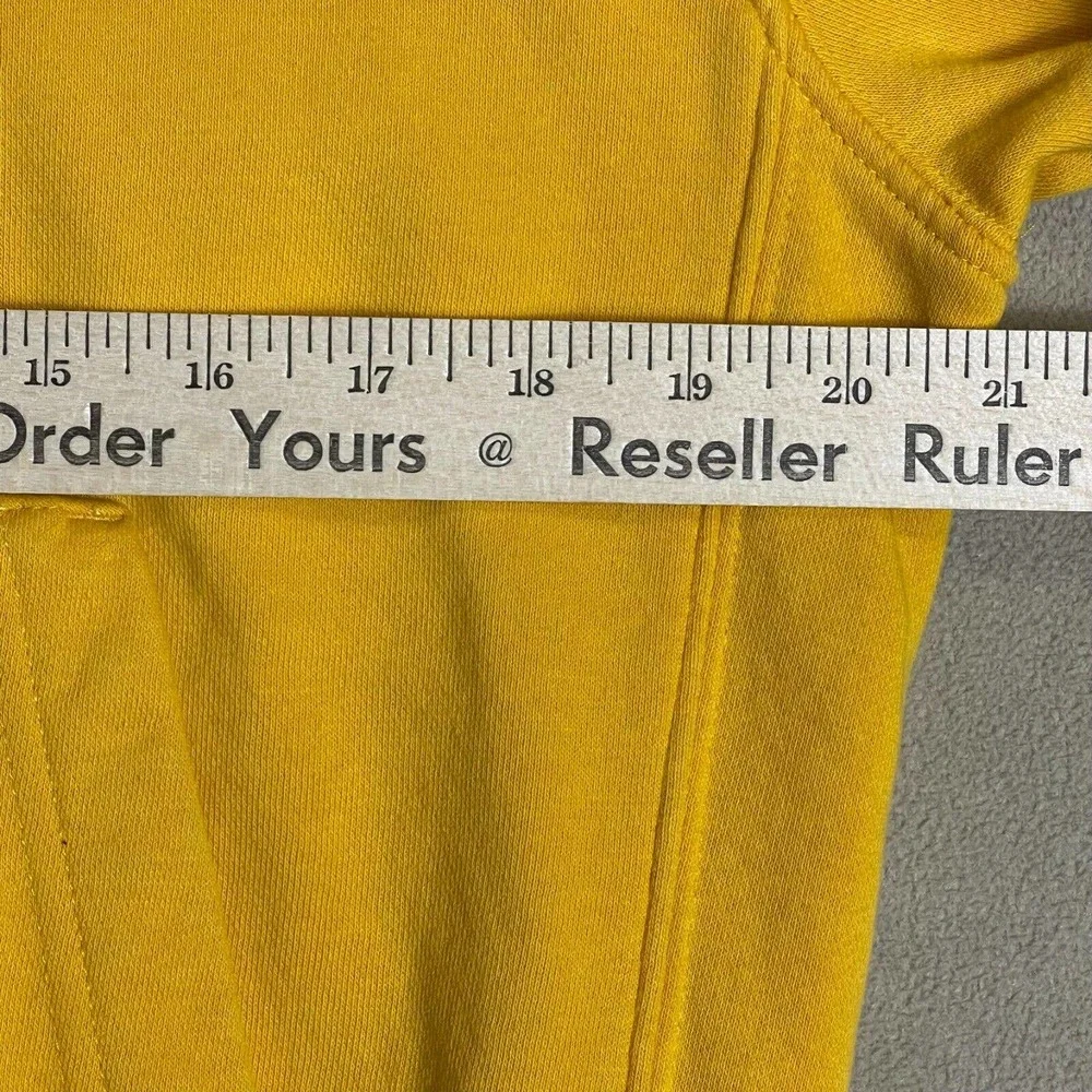 Nike Hoodie Adult Small Yellow Pinwheel‎ Evolution Of The Swoosh Mens